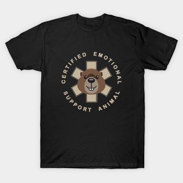 Emotional Support Animal by © Buck Tee Originals T-Shirt by Buck Tee